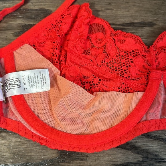 HAH By Free People Hook Up Bra - Blood Orange - Picture 3 of 5